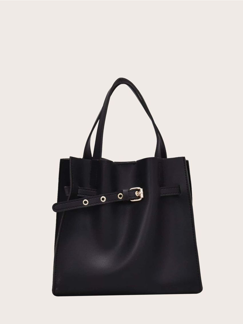 Buckle Decor Square Bag