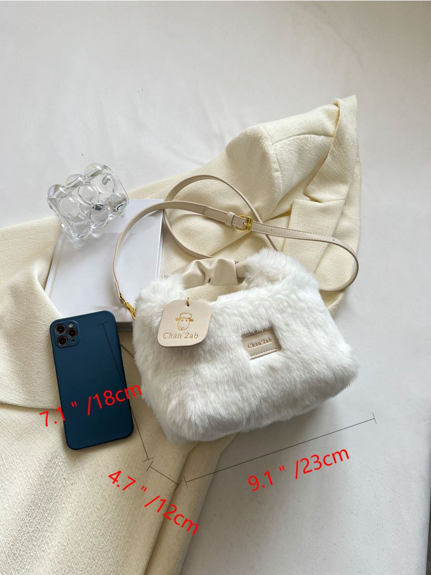 Minimalist Fluffy Hobo Bag