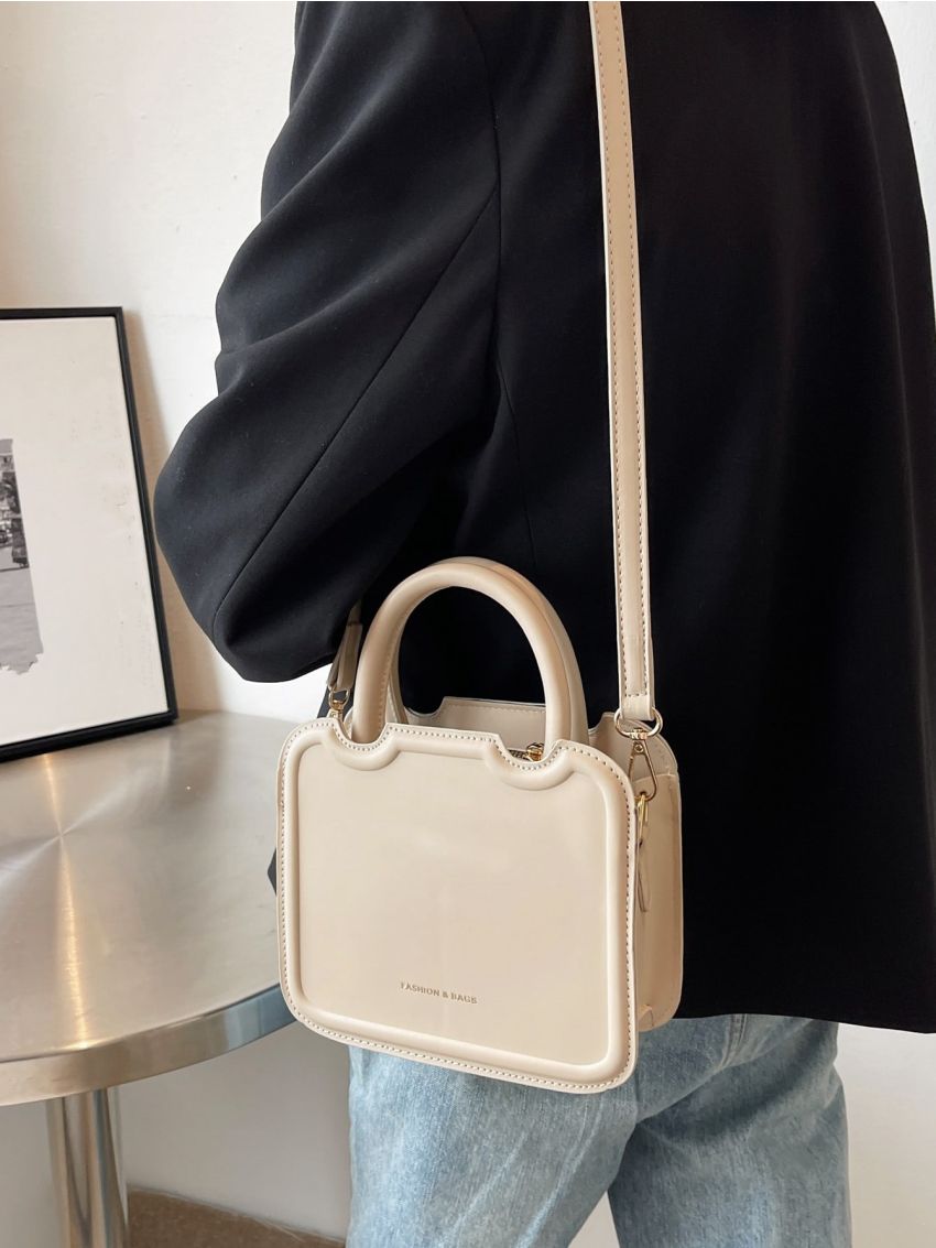 Mini Letter Graphic Square Bag