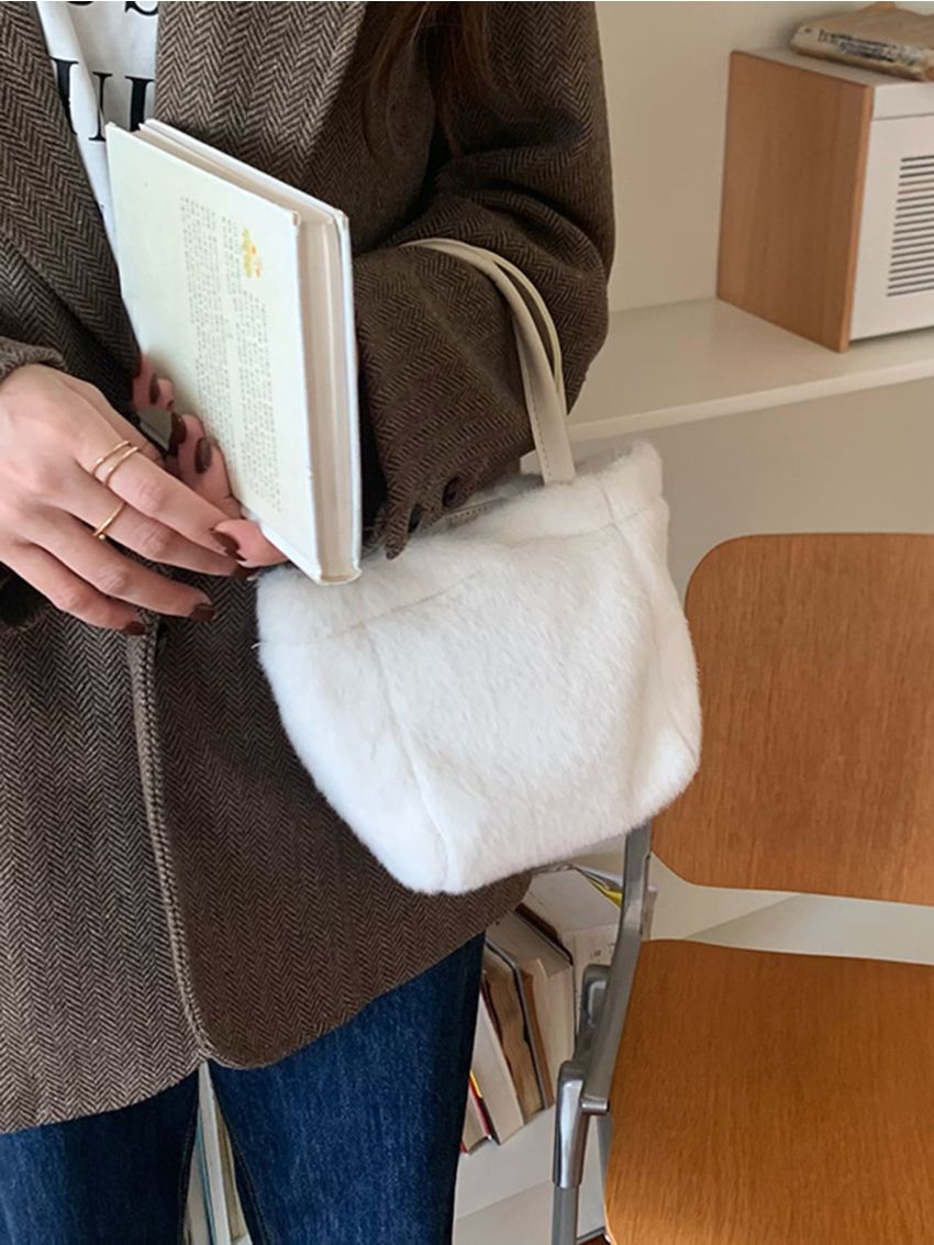 Mini Minimalist Fluffy Square Bag
