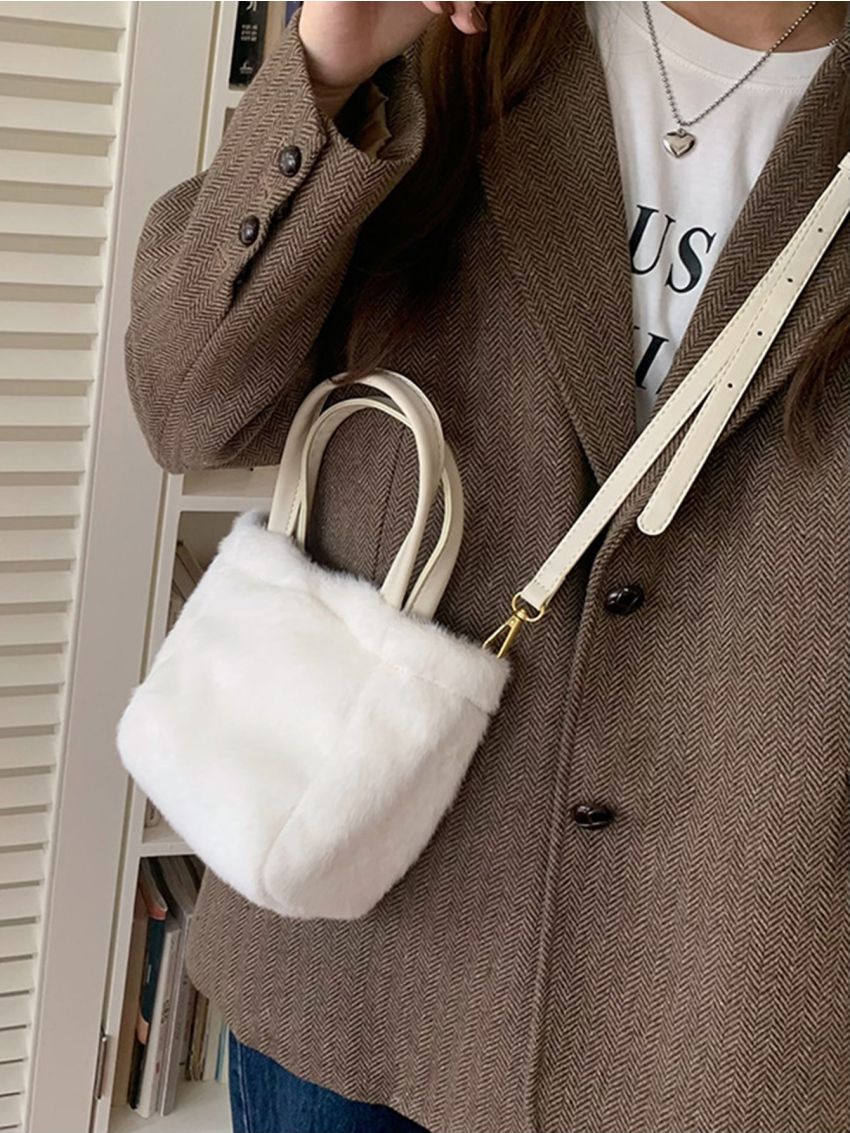 Mini Minimalist Fluffy Square Bag