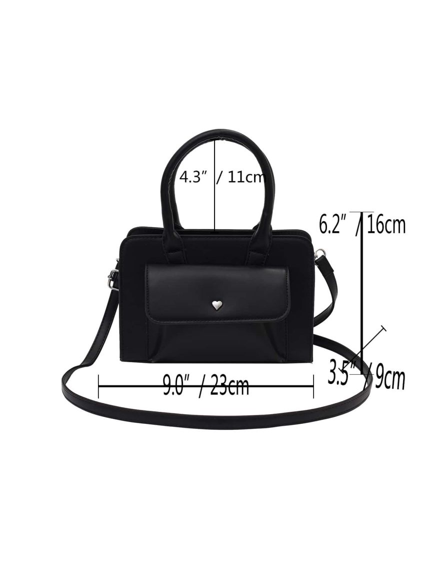Minimalist Snap Button Square Bag