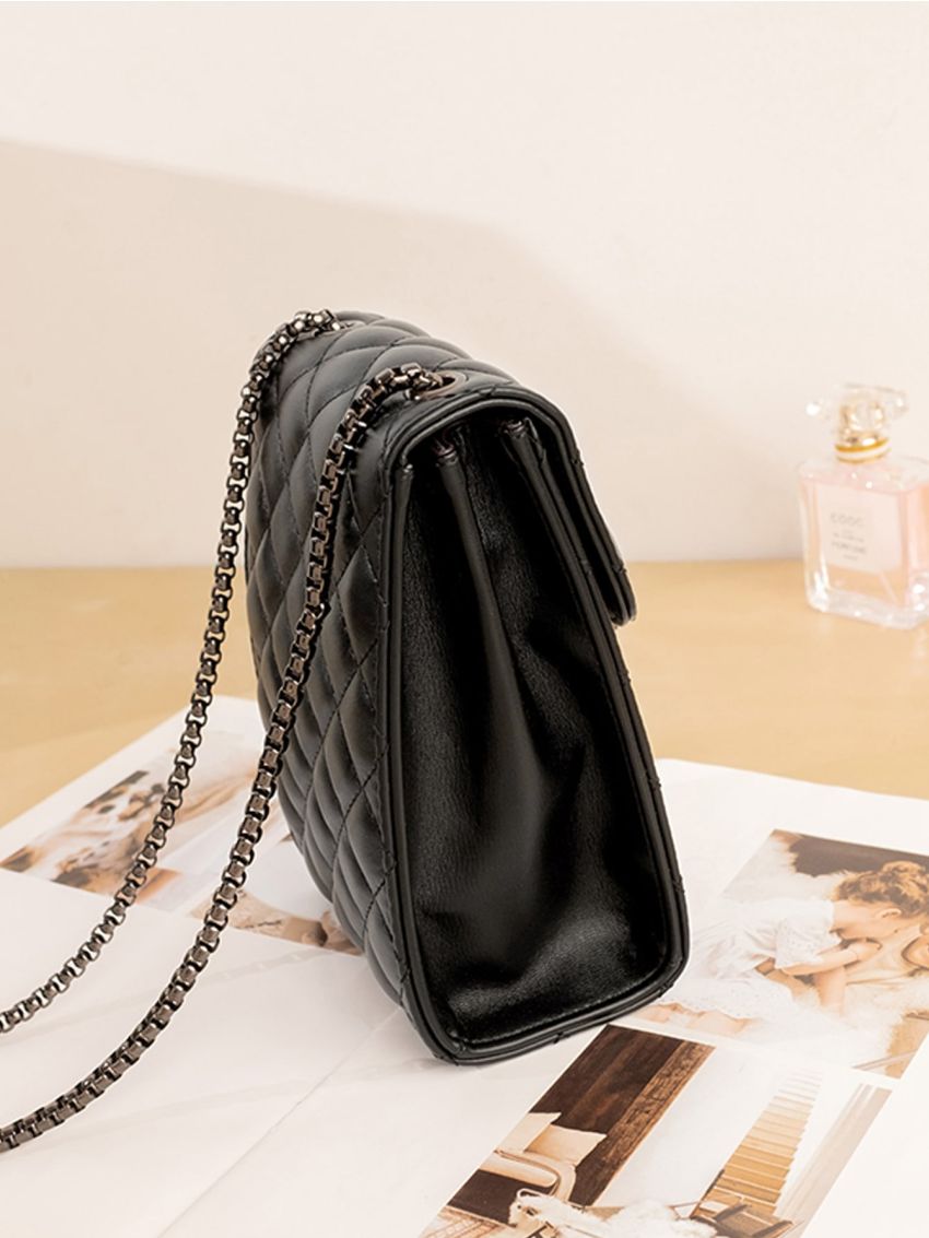 Minimalist Quilted Flap Phone Wallet