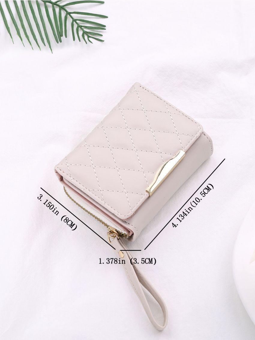 Quilted Detail Small Wallet