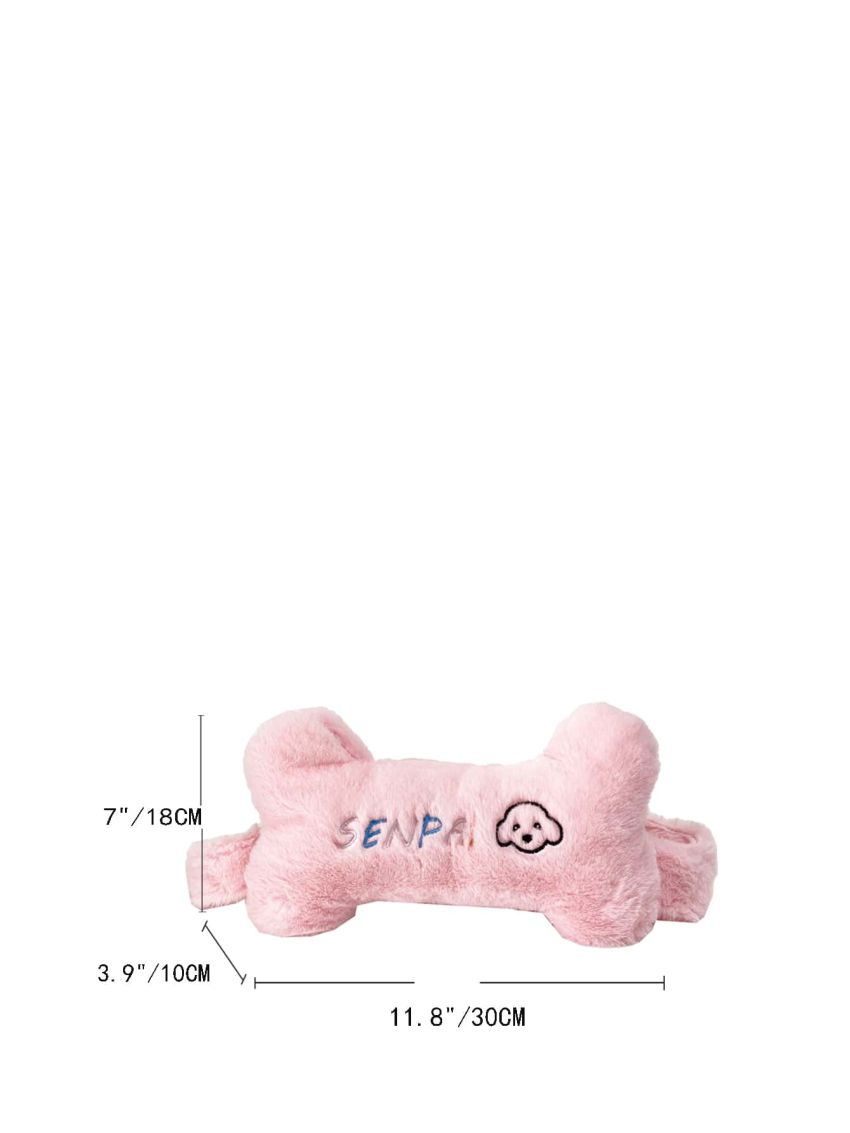 Cartoon Dog & Letter Embroidered Bone Design Waist Bag