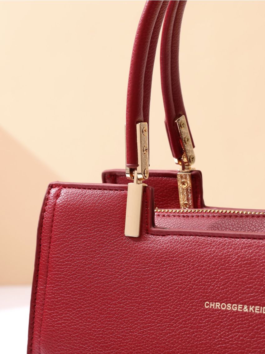 Twilly Scarf Decor Letter Print Square Bag