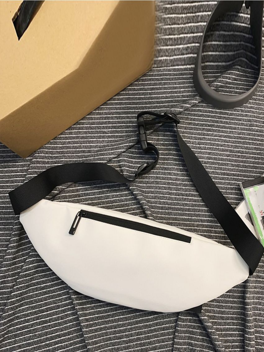 Letter Graphic Waist Bag