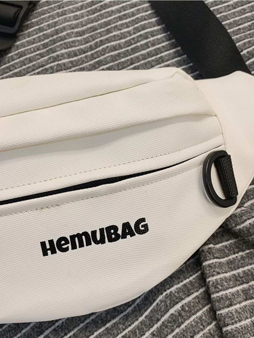 Letter Graphic Waist Bag