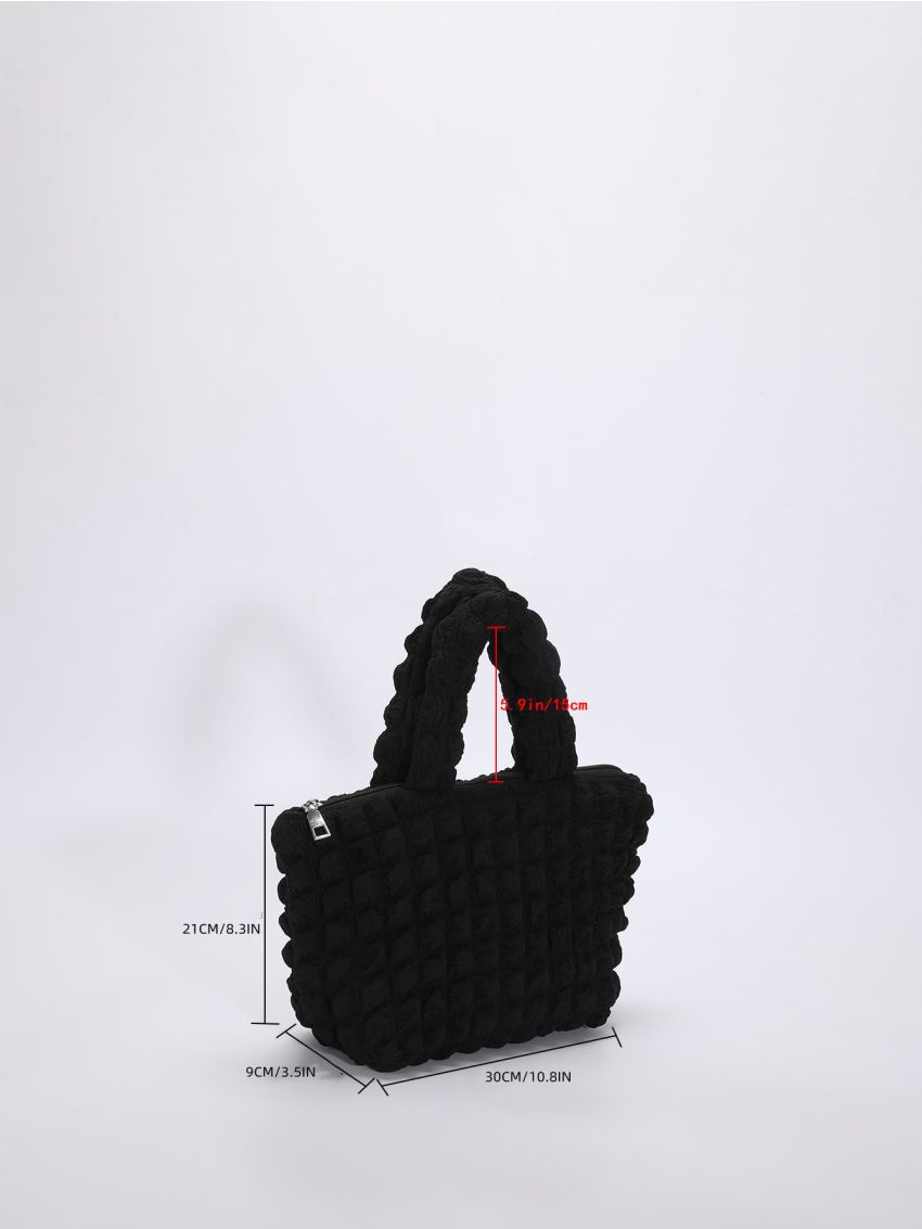 Minimalist Ruched Shopper Bag