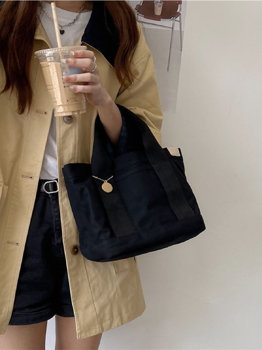 Minimalist Canvas Square Bag