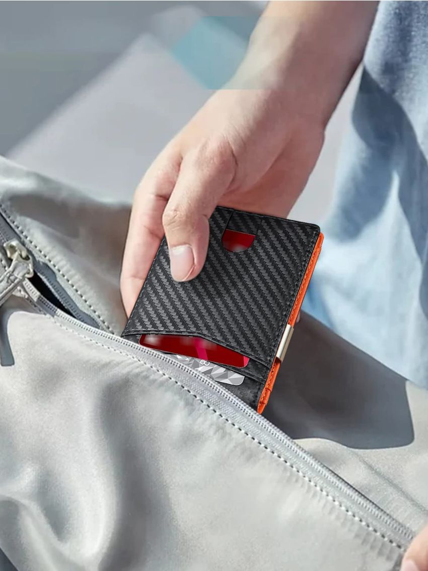 Two Tone Card Holder Rfid Card Slot