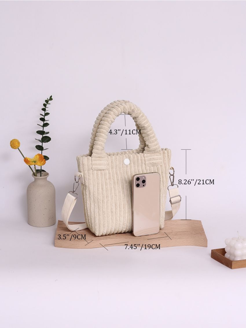 Mini Corduroy Square Bag