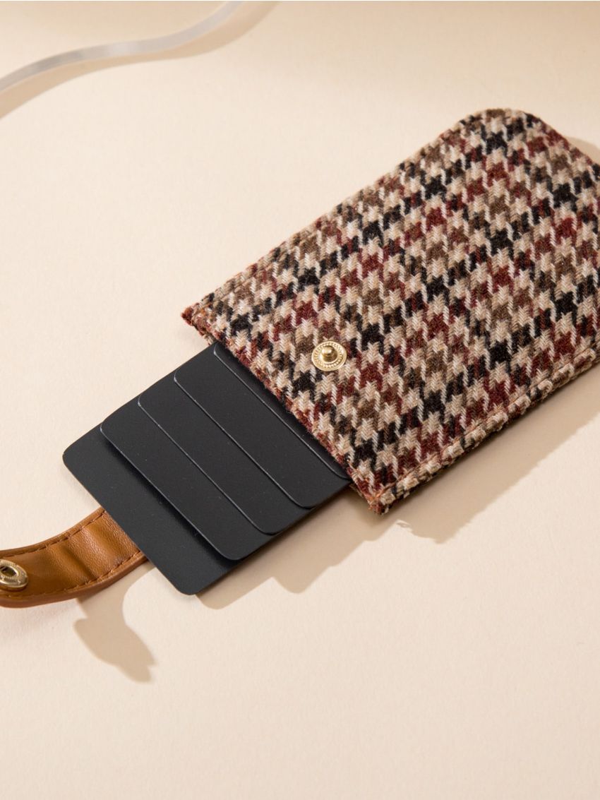 Houndstooth Pattern Card Holder