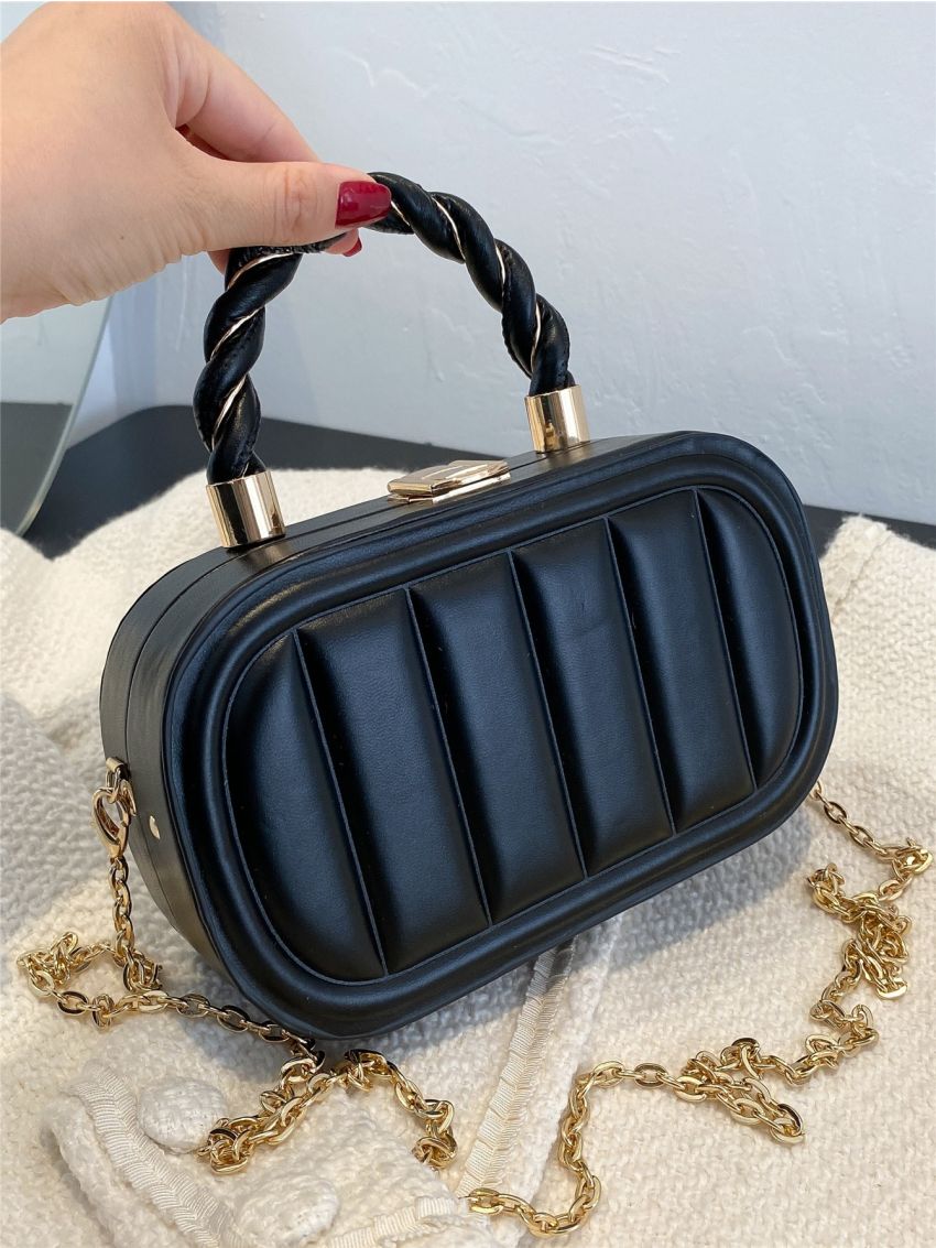 Mini Embossed Detail Box Bag