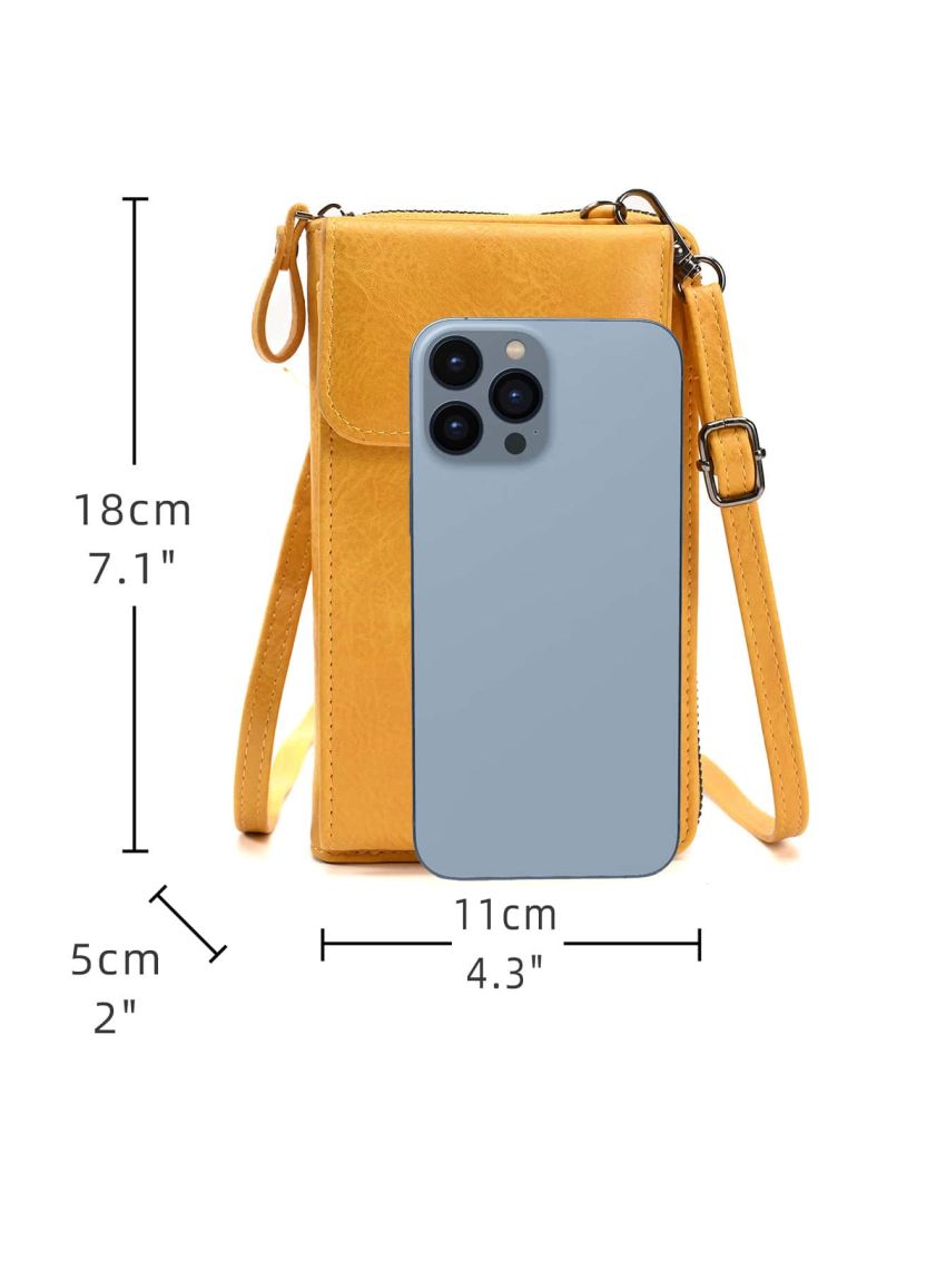 Zipper Flap Phone Wallet
