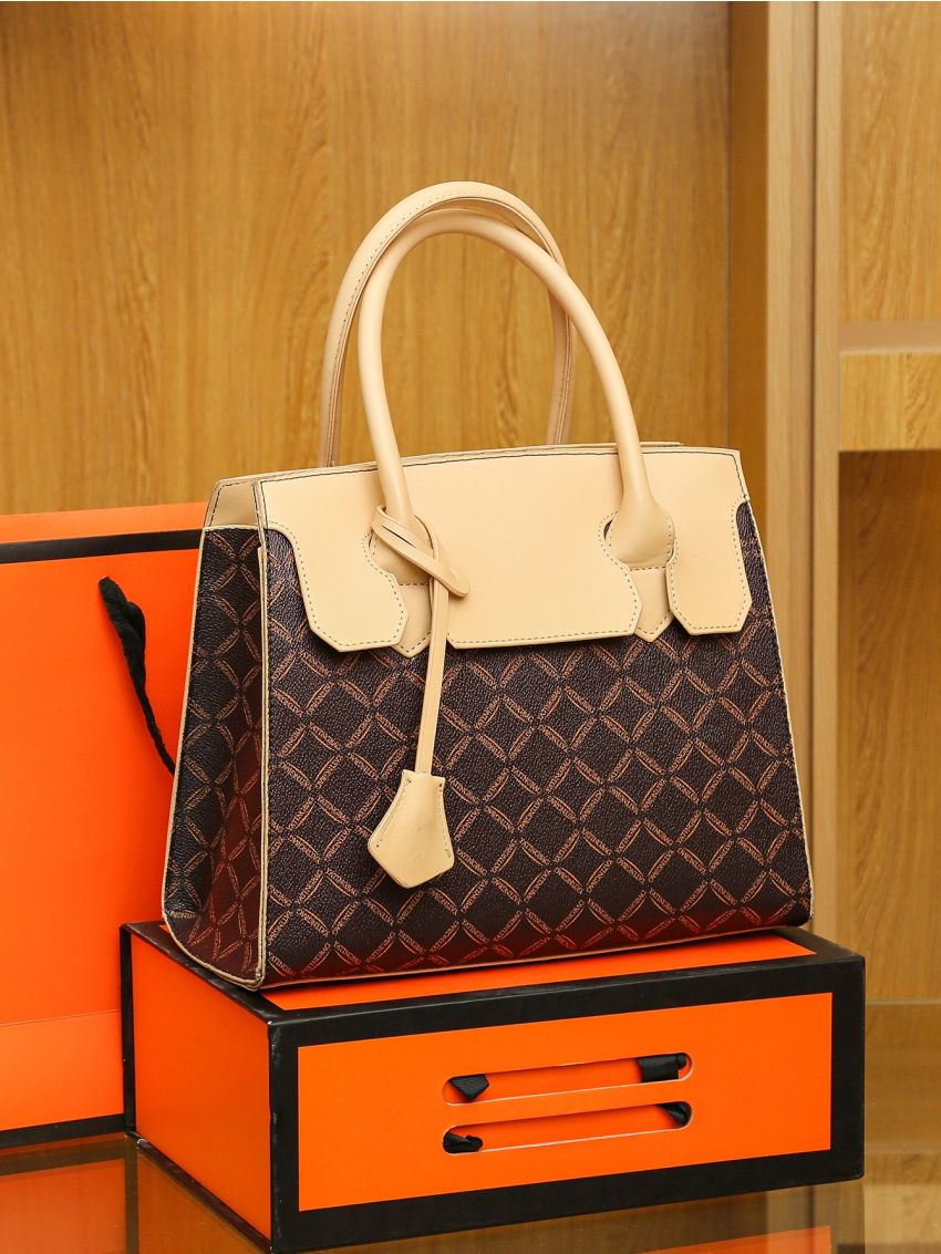 Geometric Pattern Square Bag