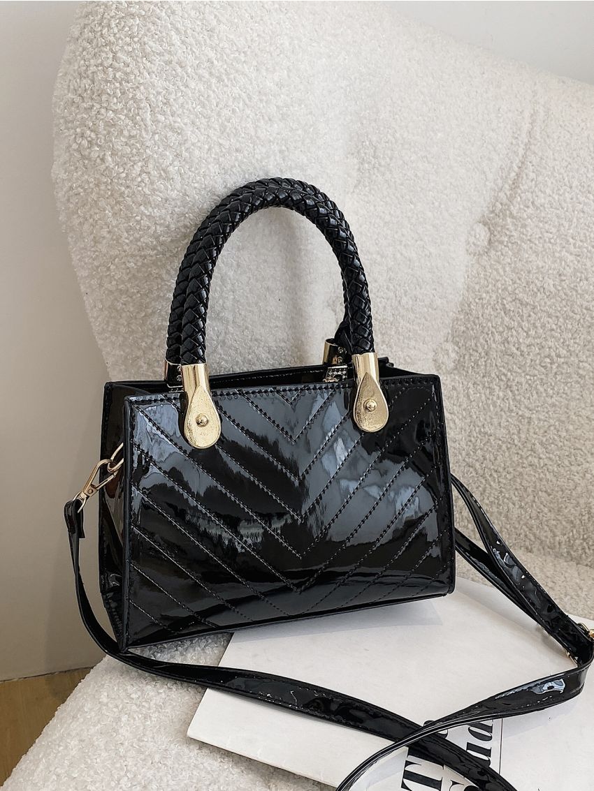 Mini Chevron Square Bag