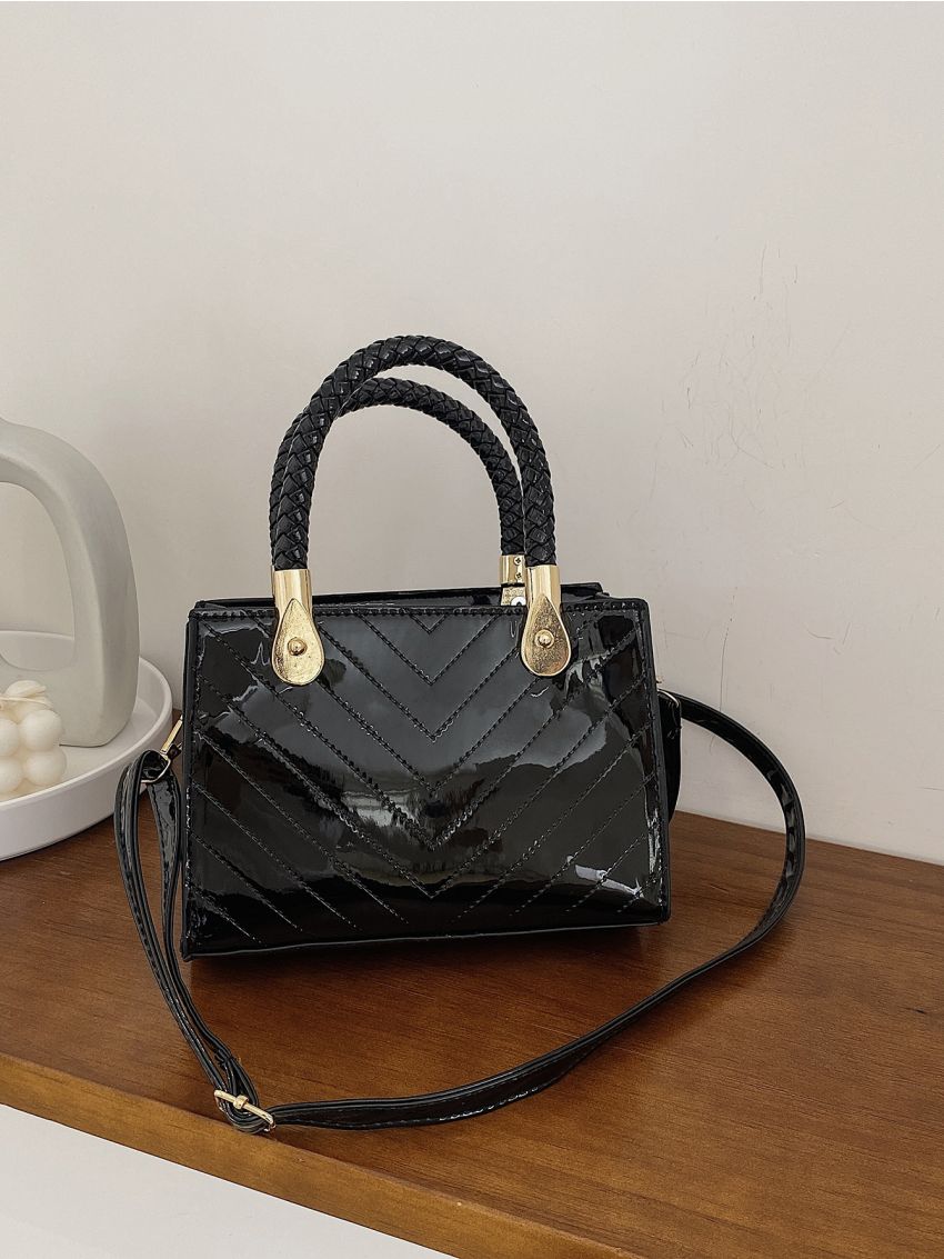 Mini Chevron Square Bag