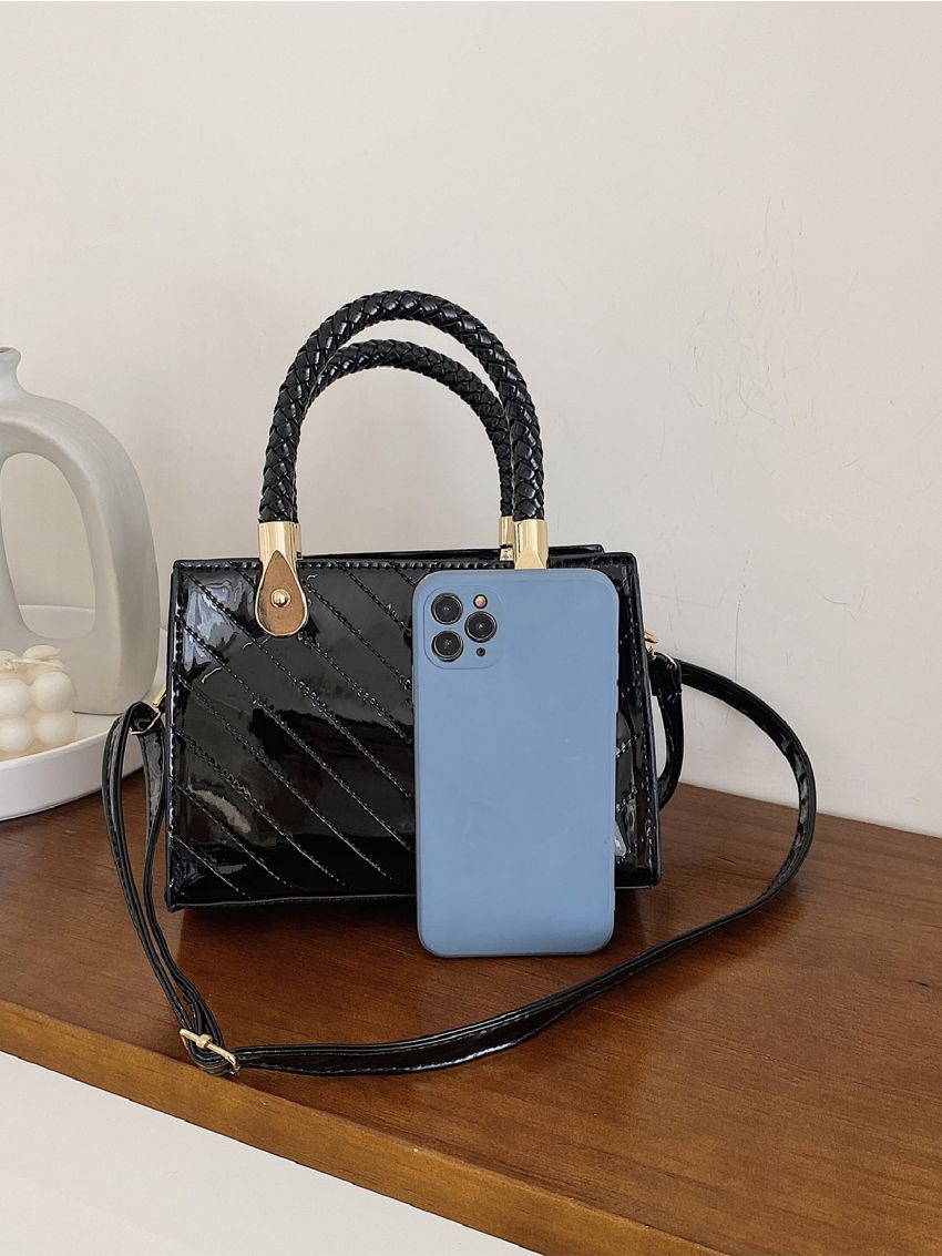 Mini Chevron Square Bag