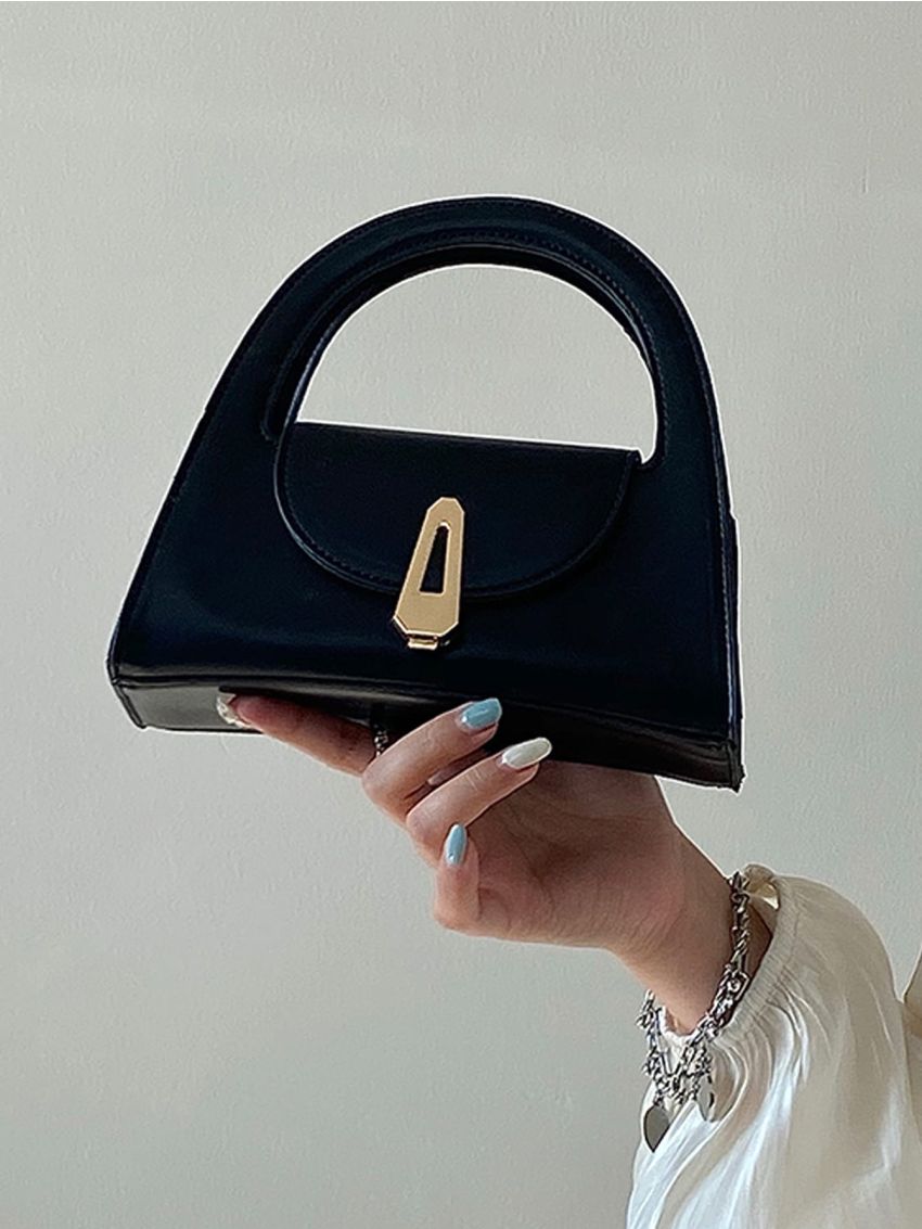 Mini Top Handle Flap Baguette Bag