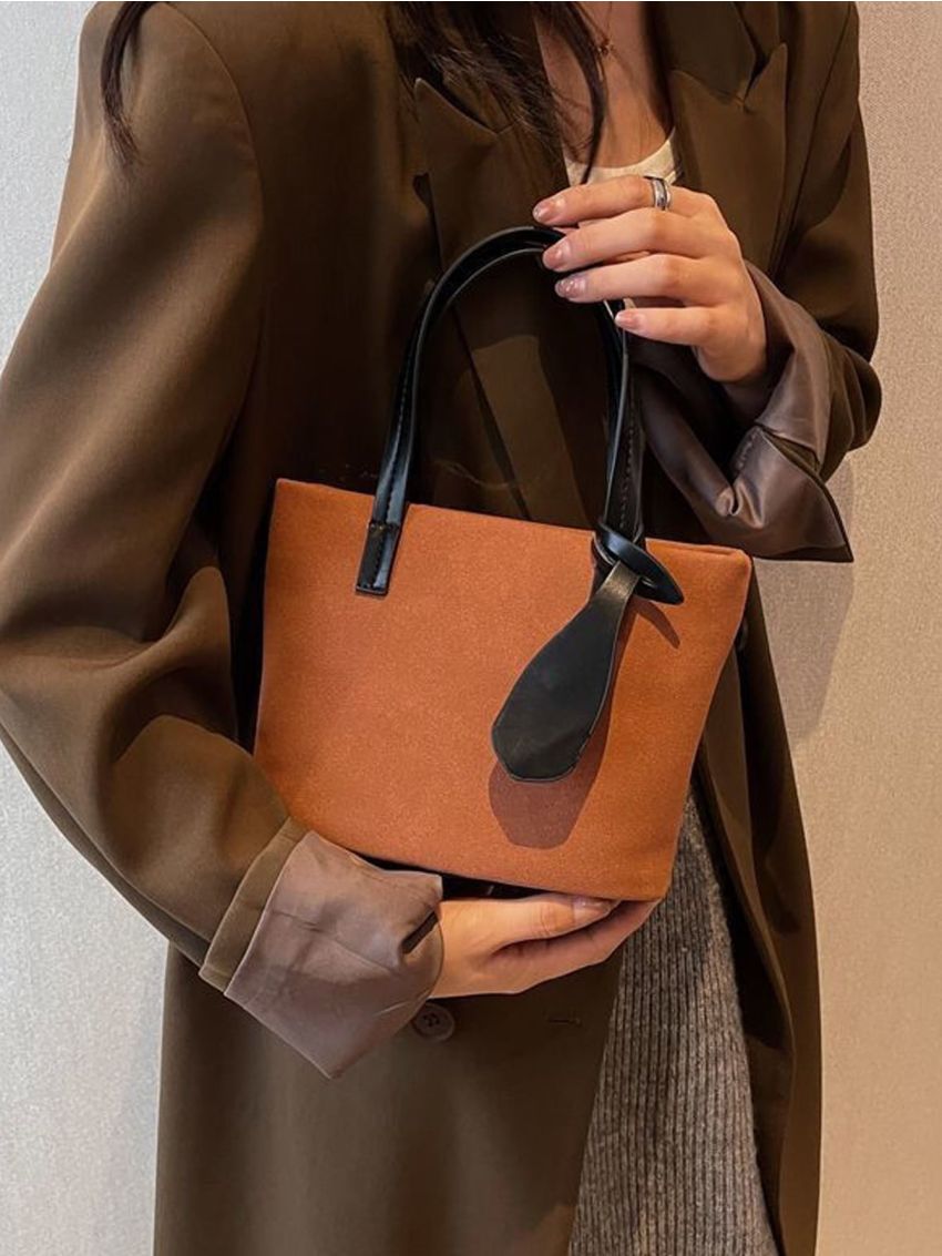 Minimalist Double Handle Square Bag