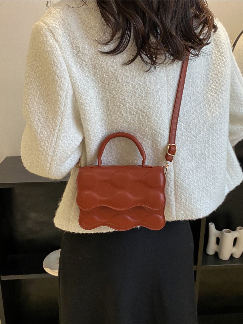 Mini Embossed Detail Scallop Trim Novelty Bag