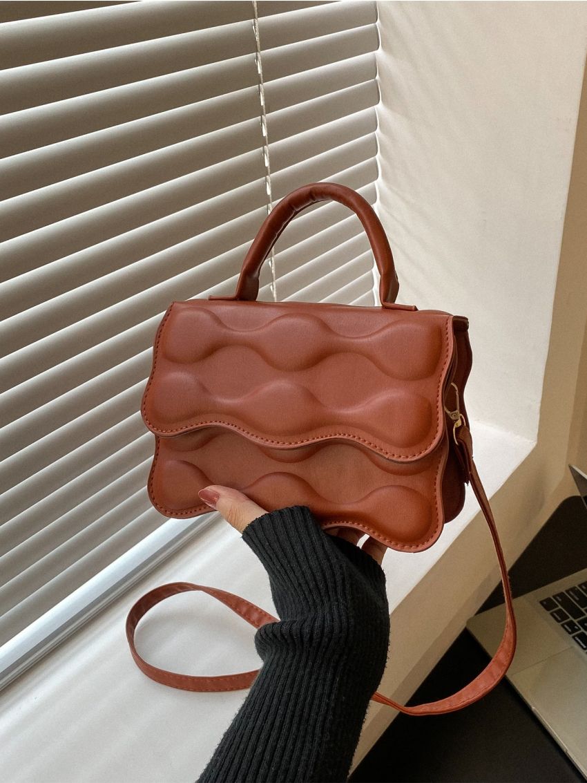 Mini Embossed Detail Scallop Trim Novelty Bag