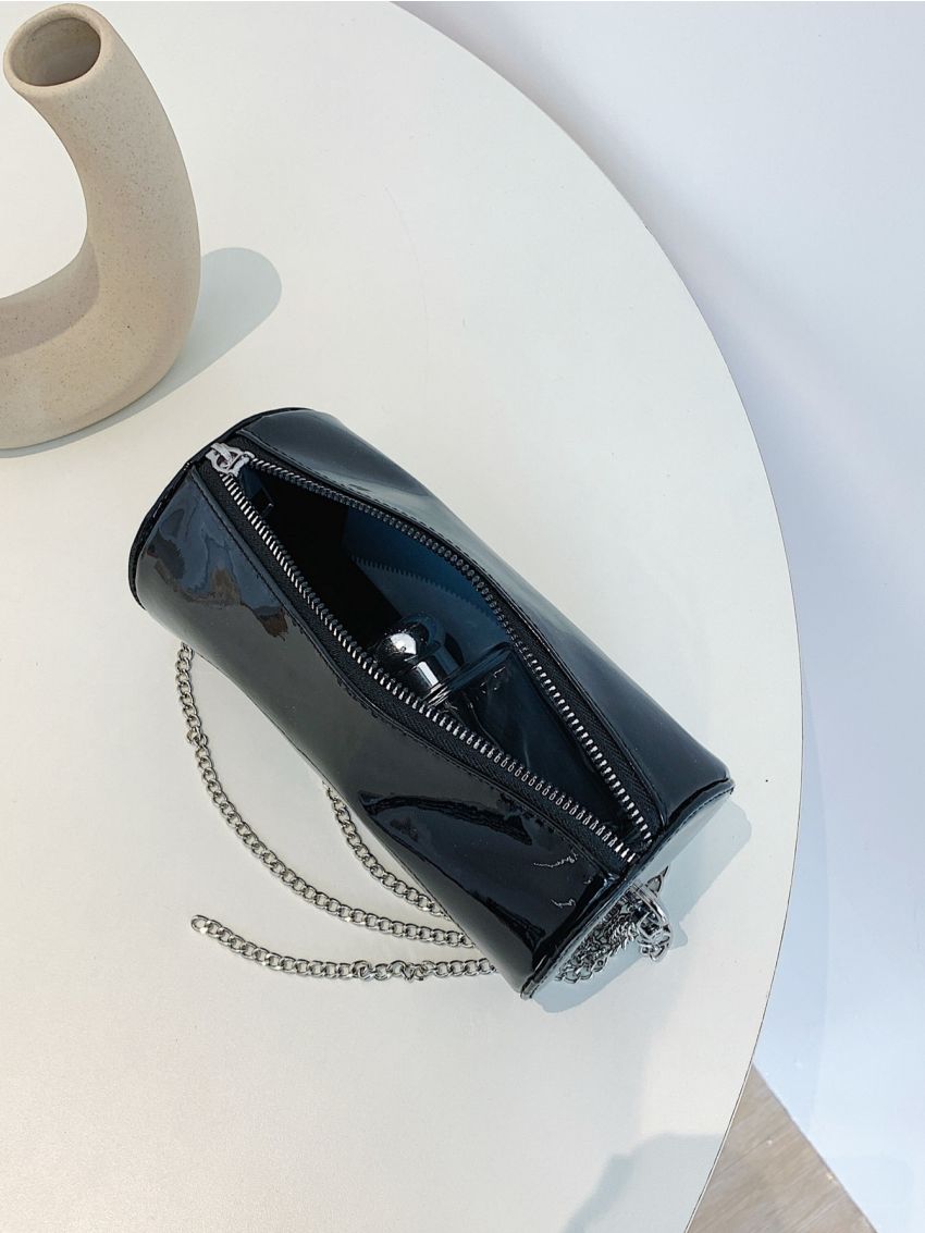 Mini Minimalist Chain Decor Bucket Bag