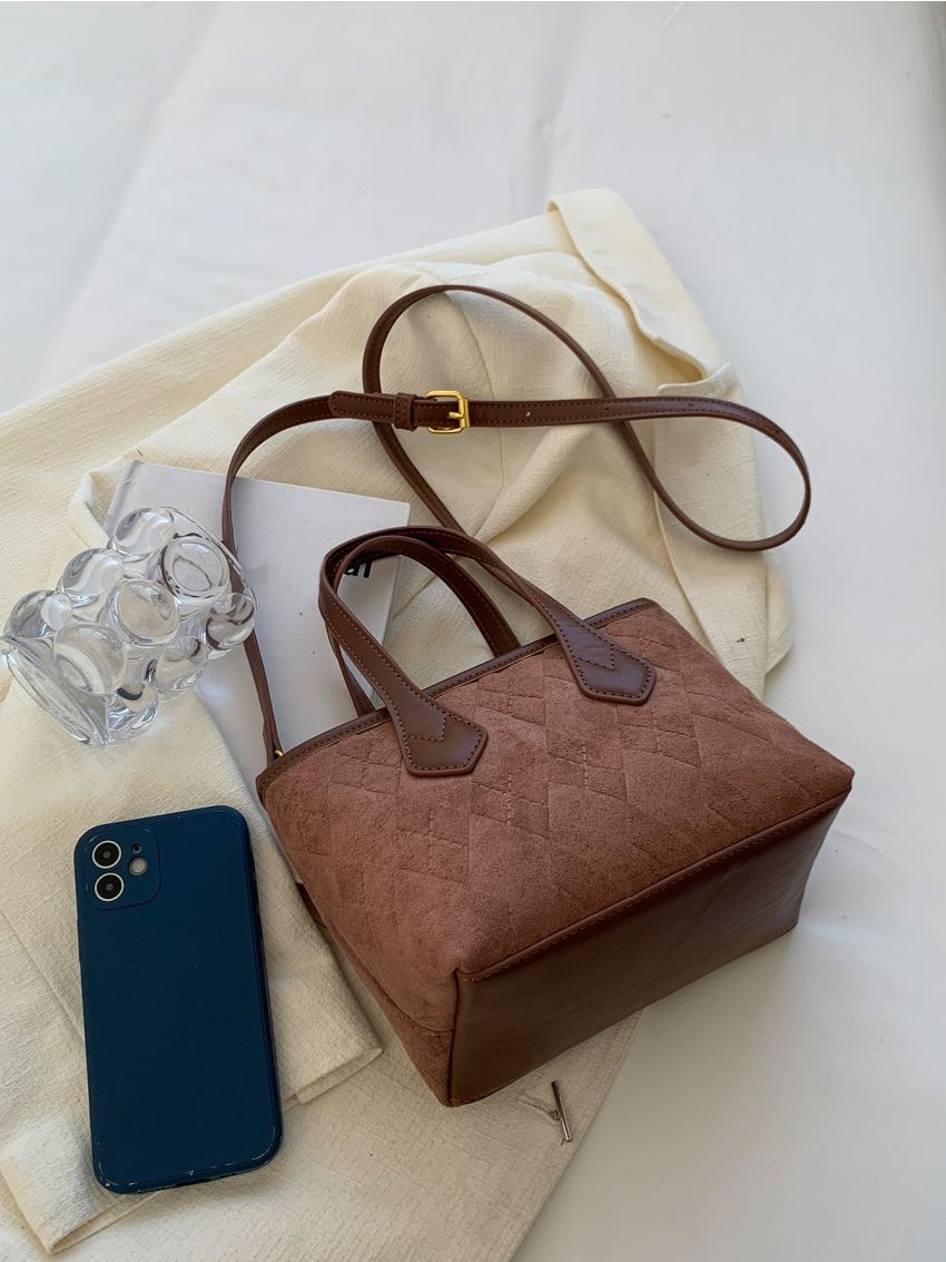 Mini Geometric Pattern Square Bag