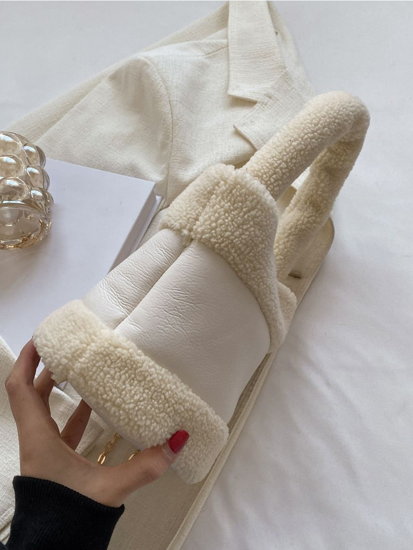 Mini Two Tone Chain Bucket Bag