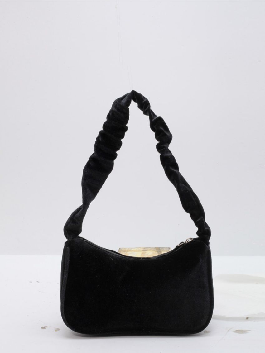 Minimalist Fuzzy Baguette Bag