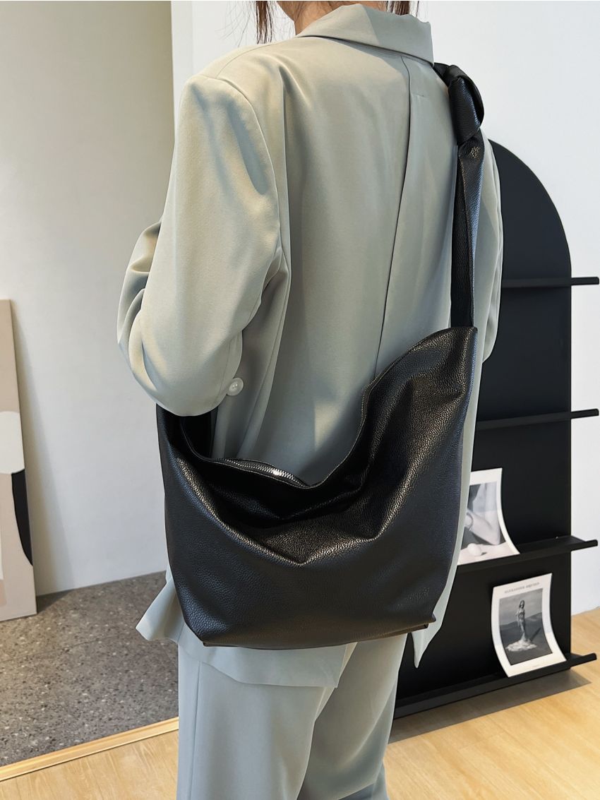 Minimalist Knot Design Crossbody Bag