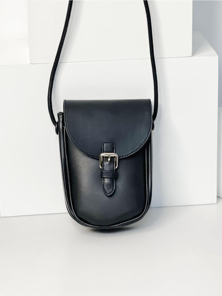 Buckle Decor Flap Phone Wallet