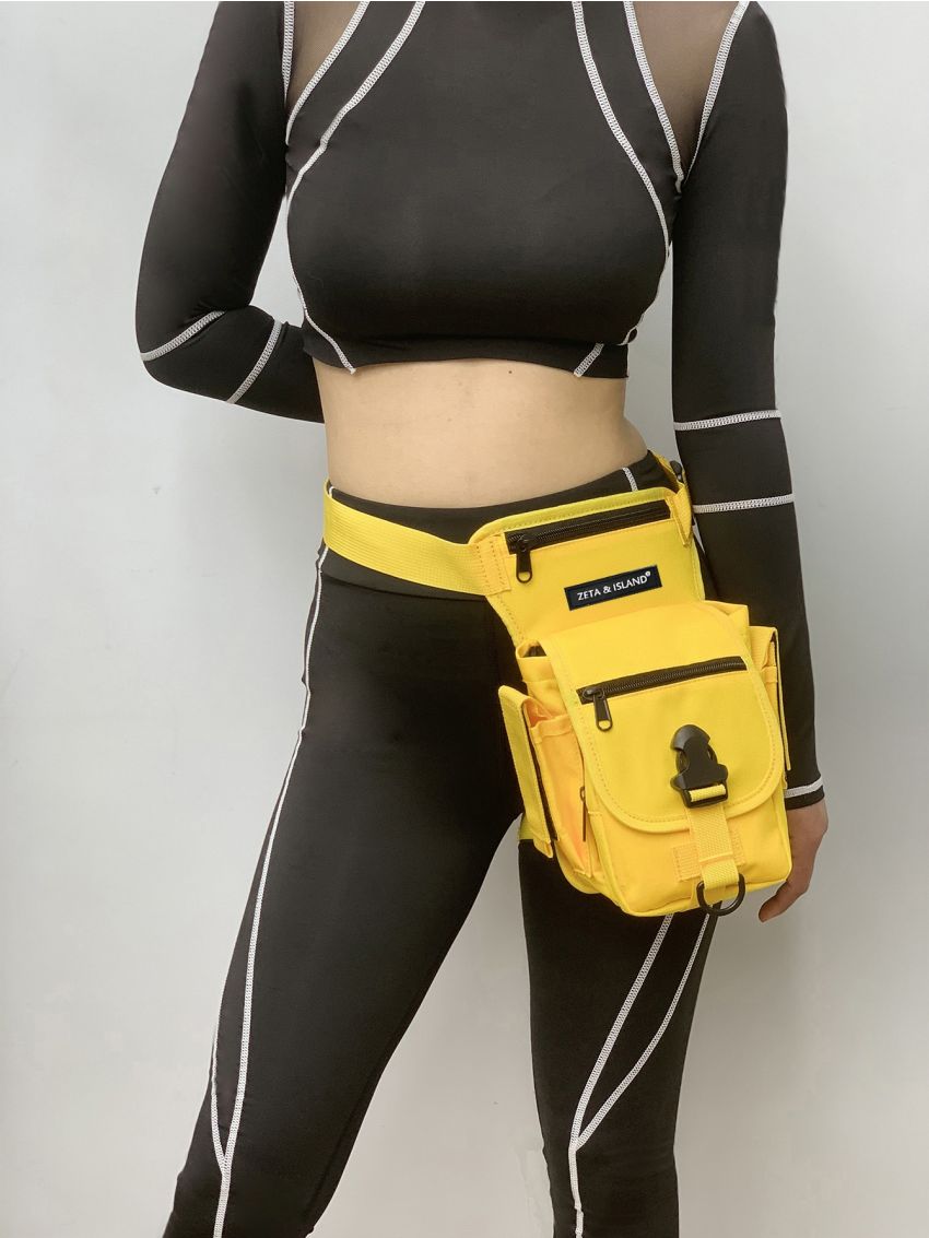 Release Buckle Decor Waist Bag