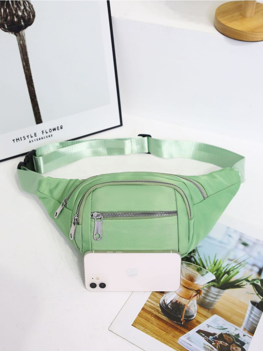 Multi Zipper Waterproof Waist Bag