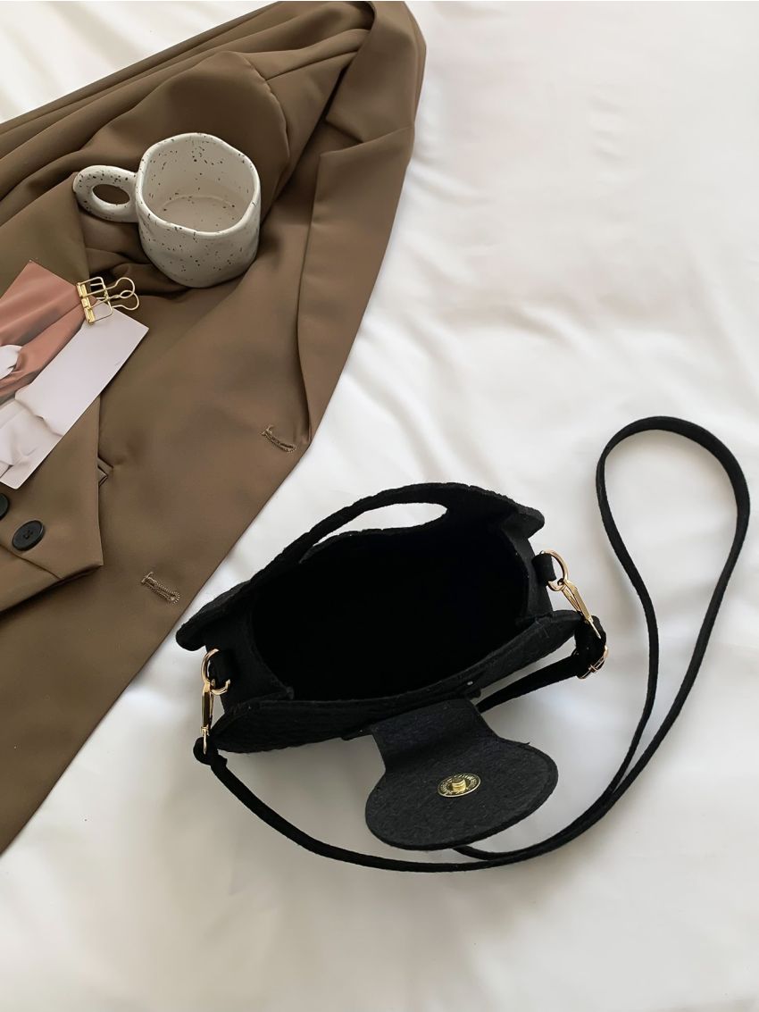 Crocodile Embossed Double Handle Satchel Bag