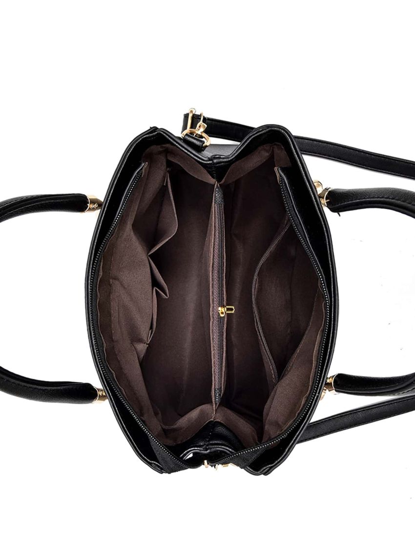 Letter Decor Square Bag With Bag Charm