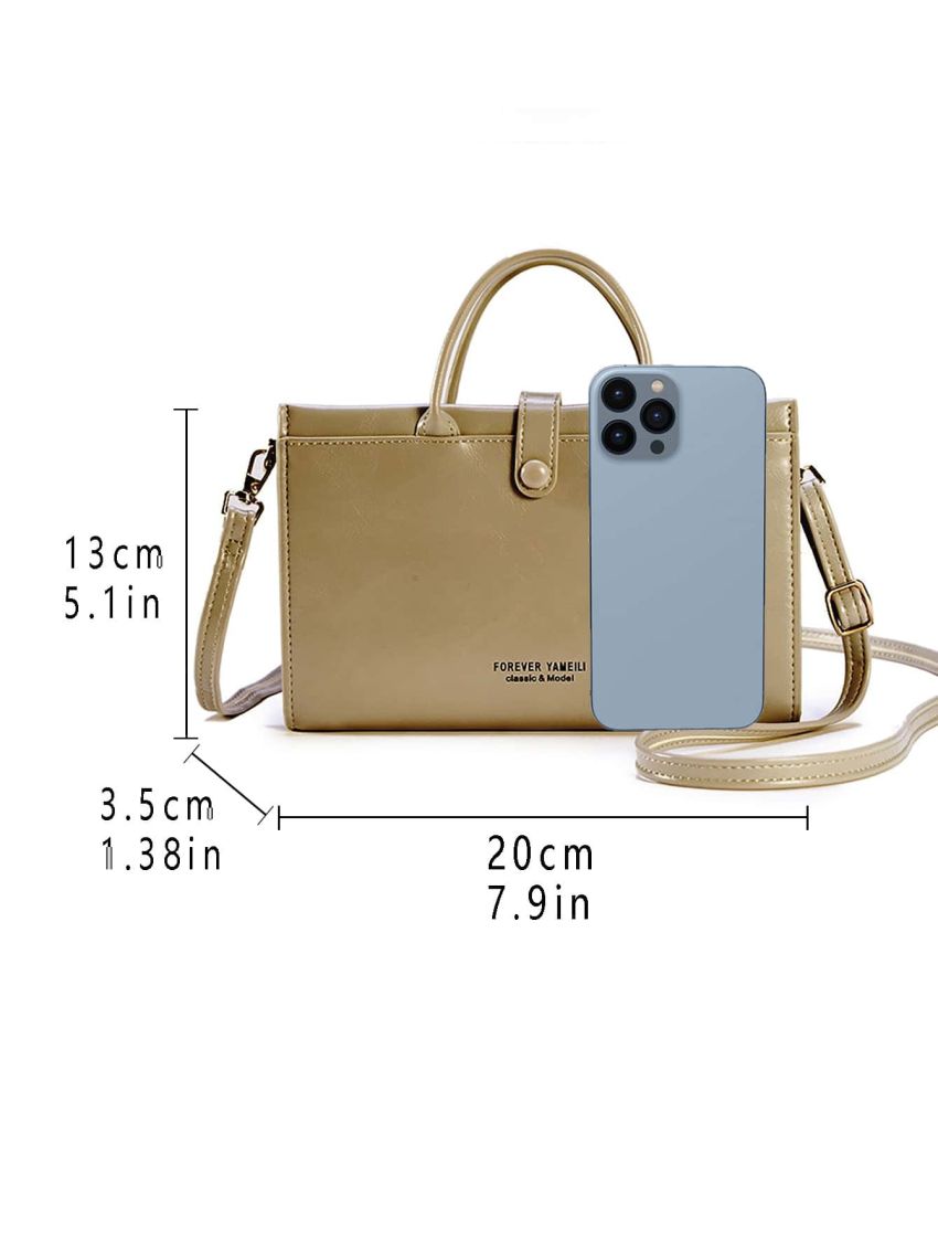 Mini Letter Graphic Square Bag