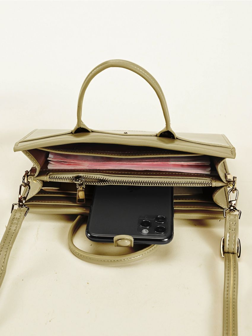 Mini Letter Graphic Square Bag