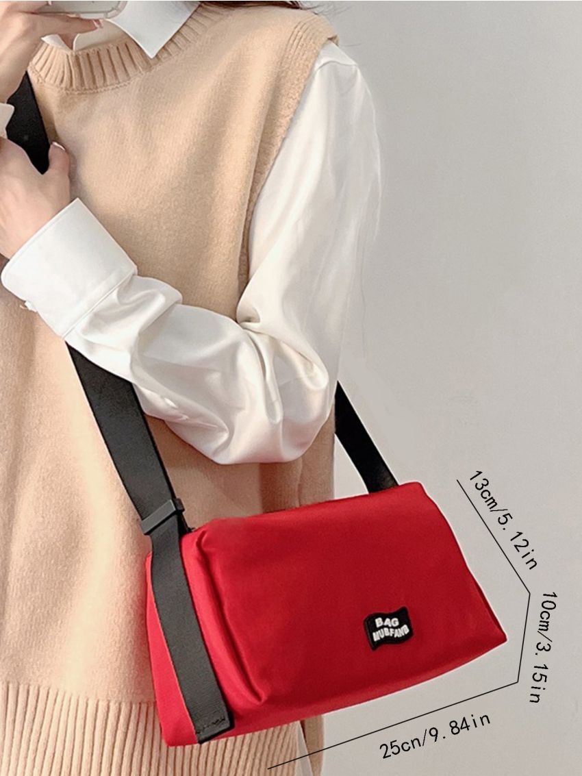 Patch Detail Square Bag