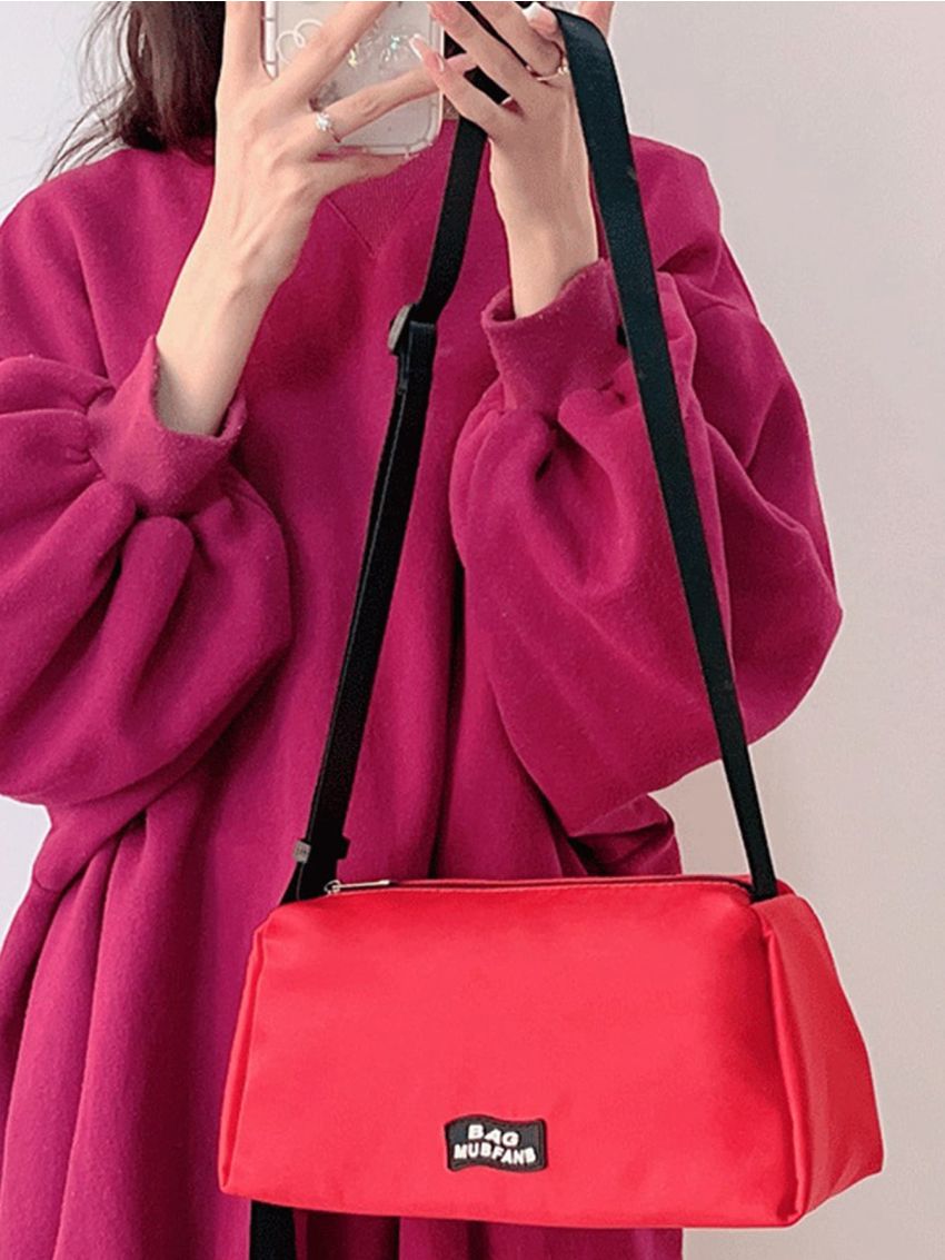 Patch Detail Square Bag