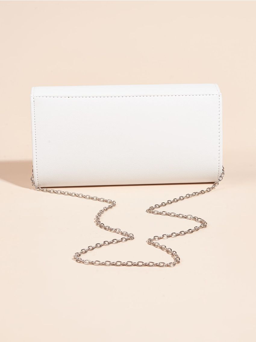 Chain Flap Square Bag