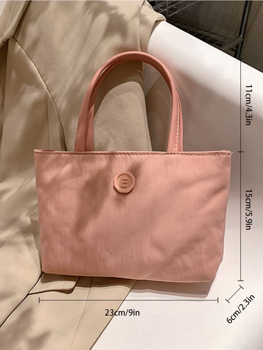 Button Decor Square Bag