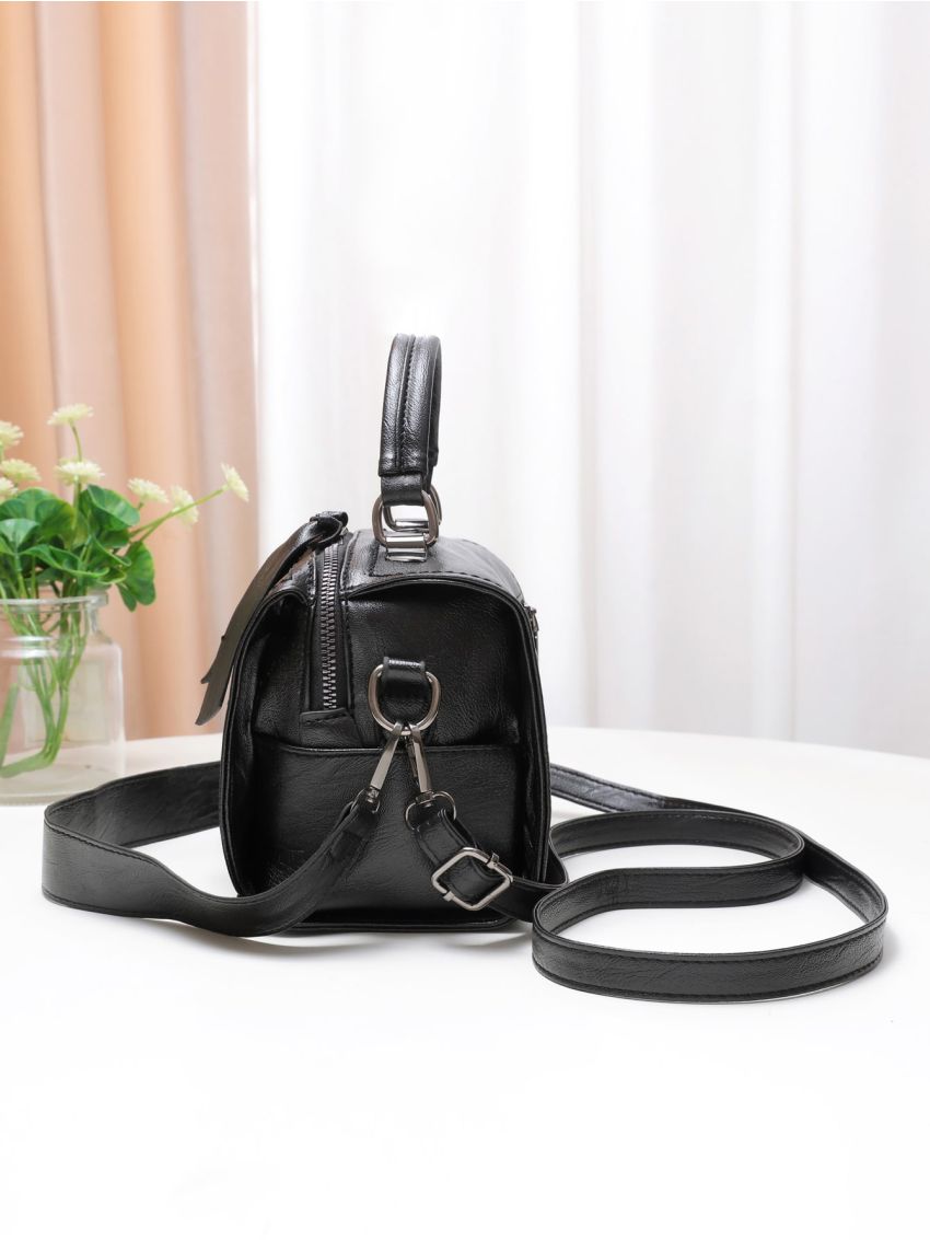 Minimalist Zipper Square Bag, Mothers Day Gift For Mom