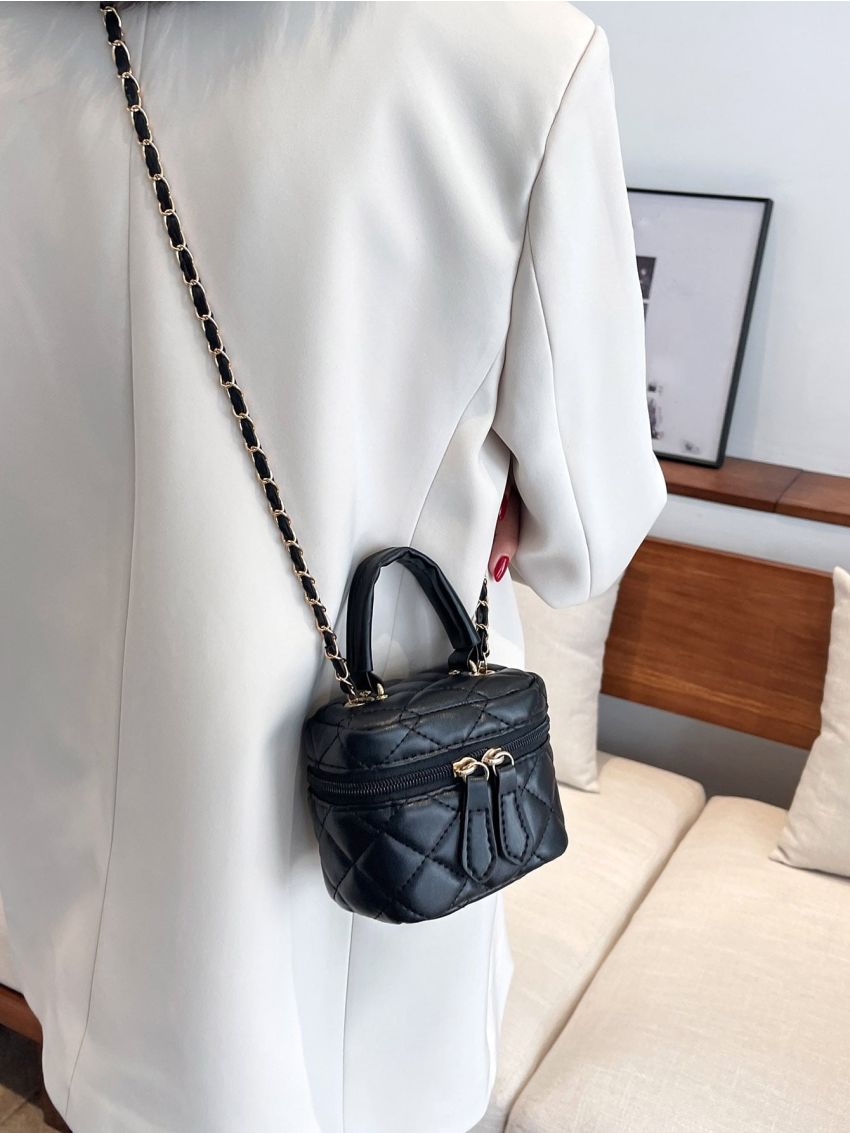 Mini Quilted Bucket Bag