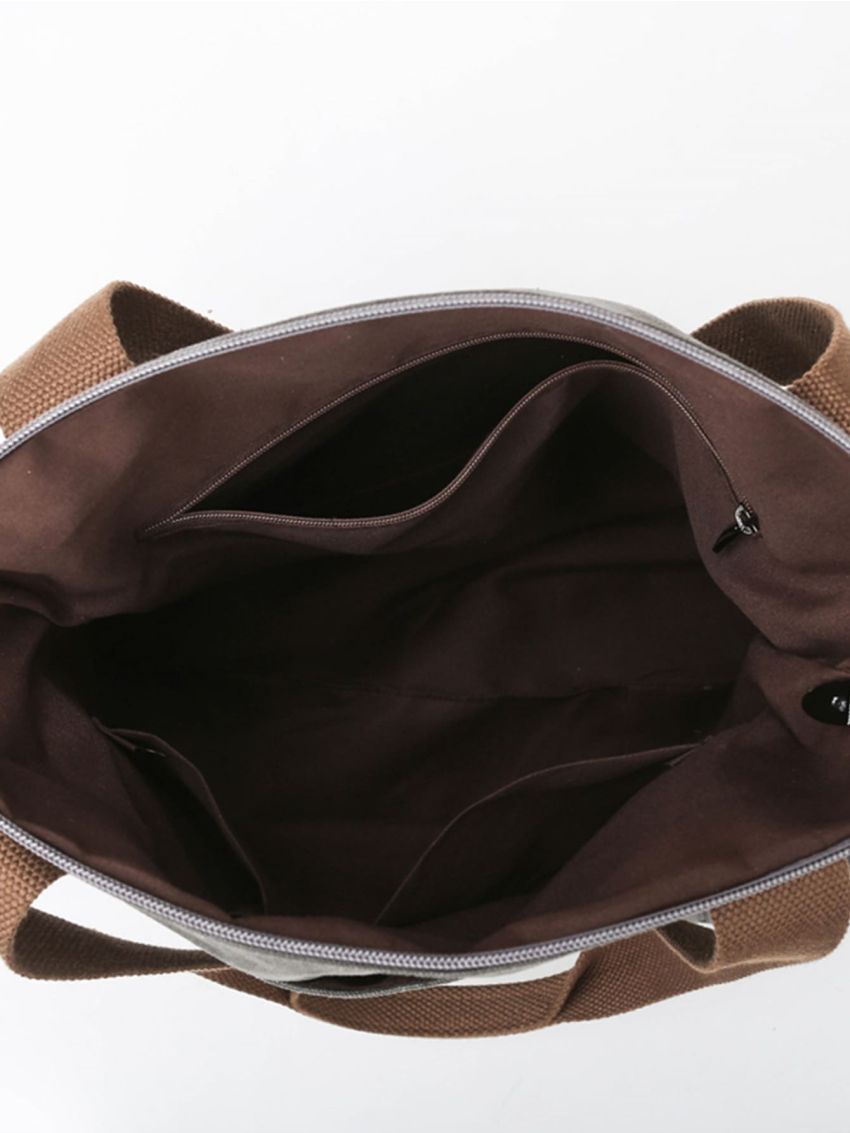 Patch Decor Shopper Bag