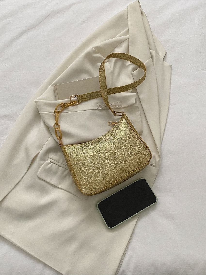 Mini Glitter Square Bag Glamorous Metallic