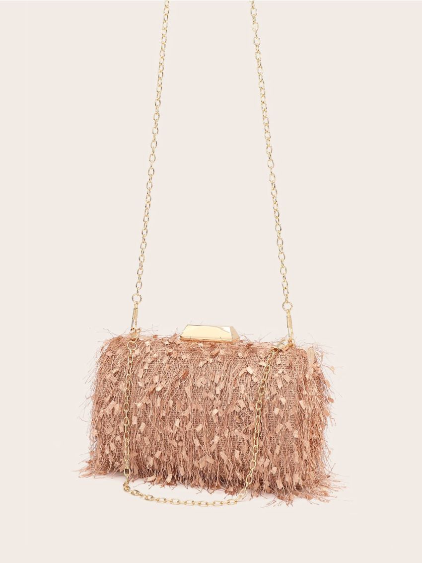 Mini Tassel Decor Chain Box Bag