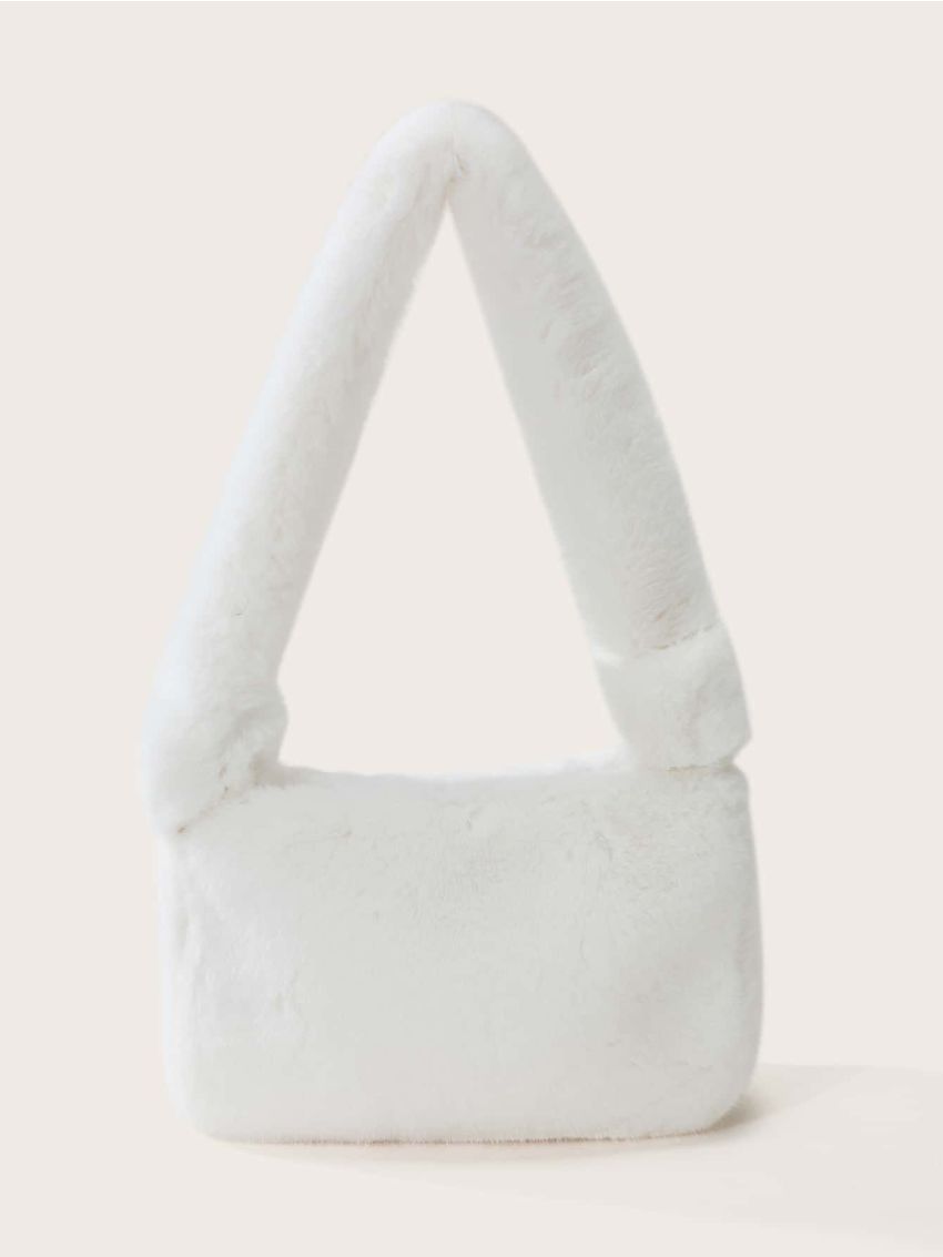 Minimalist Fuzzy Square Bag
