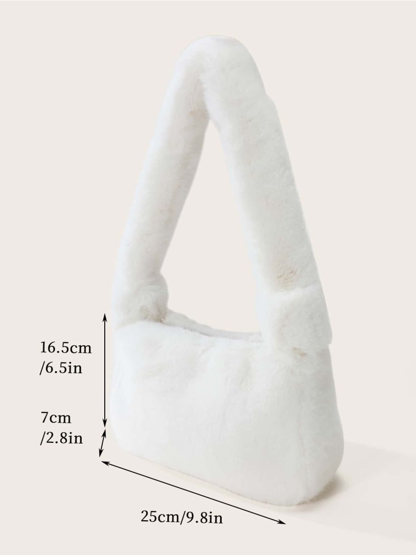 Minimalist Fuzzy Square Bag